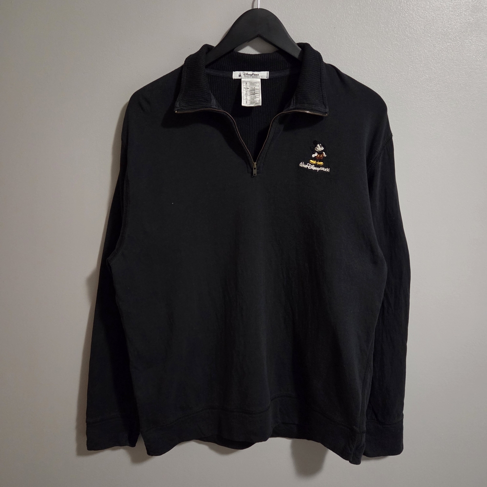Vintage Walt Disney World Mickey Mouse Quarter-Zip Pullover